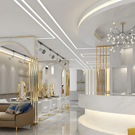 soffitto in strisce di alluminio